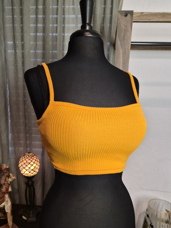 H&M Tops - H&M DIVIDED Ribbed Salmon Color Tank Top #0200